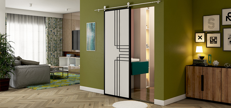 sliding bathroom door installation in Oroville East
